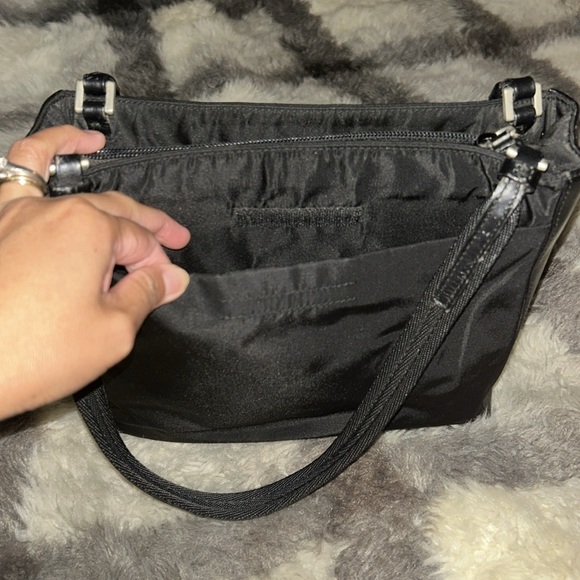 Authentic Prada Soft Calf Trimmed Tessuto Shoulder Bag Size Small - Picture 9 of 9